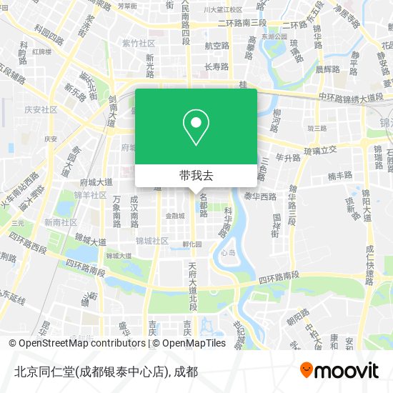 北京同仁堂(成都银泰中心店)地图