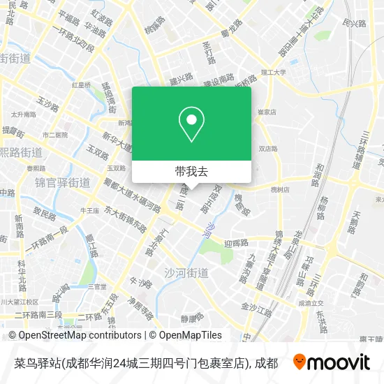 菜鸟驿站(成都华润24城三期四号门包裹室店)地图