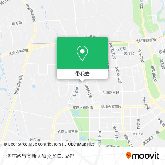 涪江路与高新大道交叉口地图