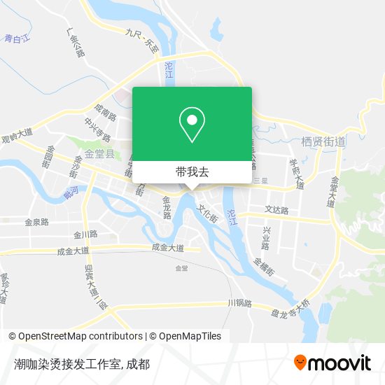 潮咖染烫接发工作室地图