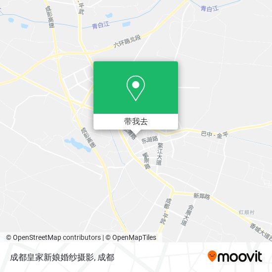 成都皇家新娘婚纱摄影地图
