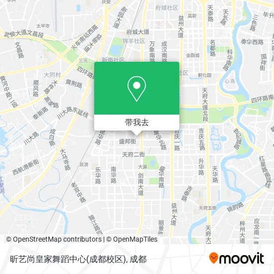 昕艺尚皇家舞蹈中心(成都校区)地图