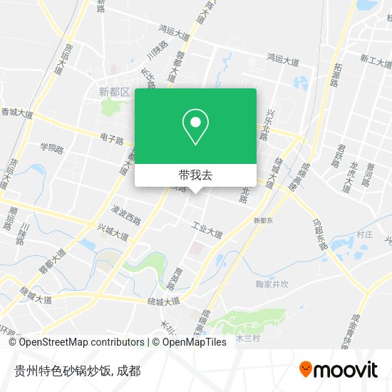 贵州特色砂锅炒饭地图