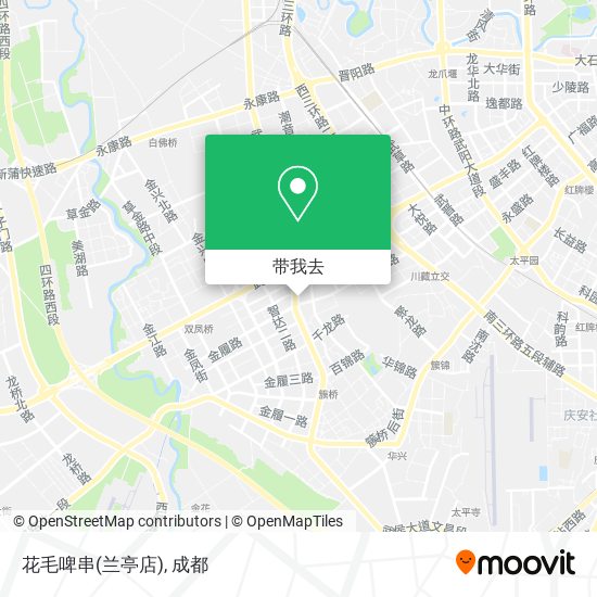 花毛啤串(兰亭店)地图