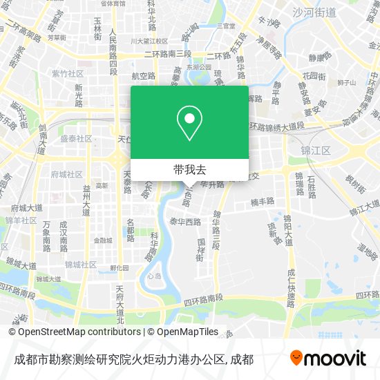成都市勘察测绘研究院火炬动力港办公区地图