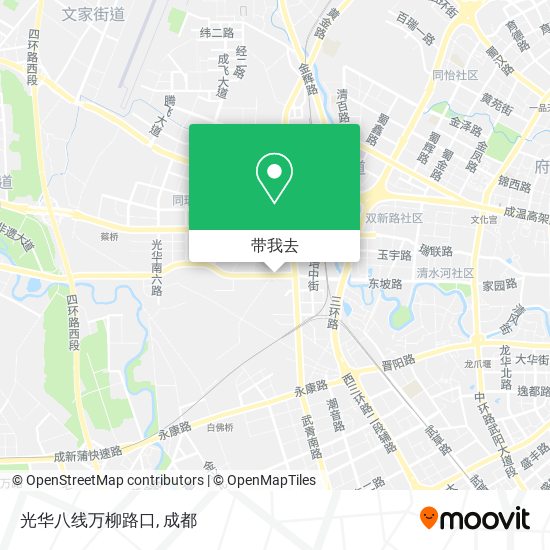 光华八线万柳路口地图