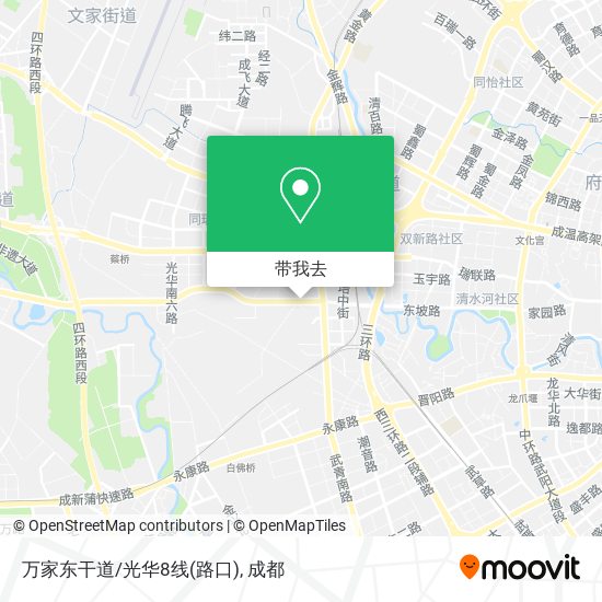 万家东干道/光华8线(路口)地图