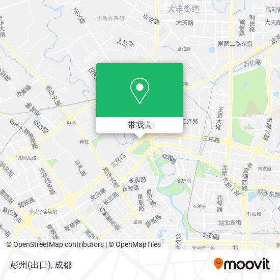彭州(出口)地图