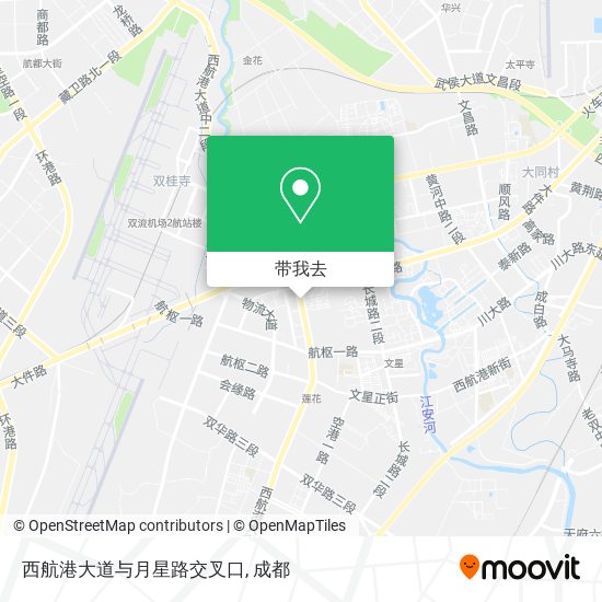 西航港大道与月星路交叉口地图