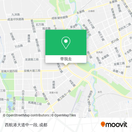 西航港大道中一段地图