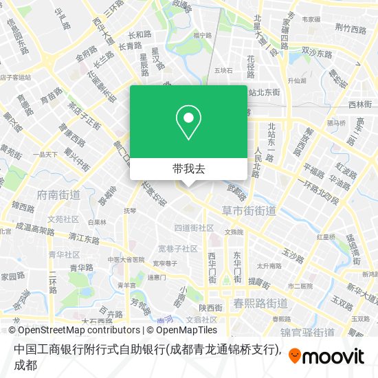 中国工商银行附行式自助银行(成都青龙通锦桥支行)地图