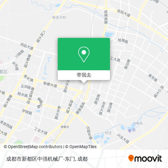 成都市新都区中强机械厂-东门地图