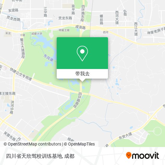 四川省天欣驾校训练基地地图