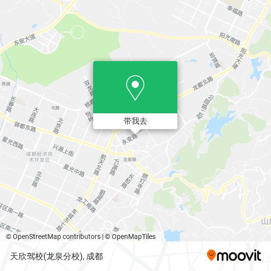 天欣驾校(龙泉分校)地图