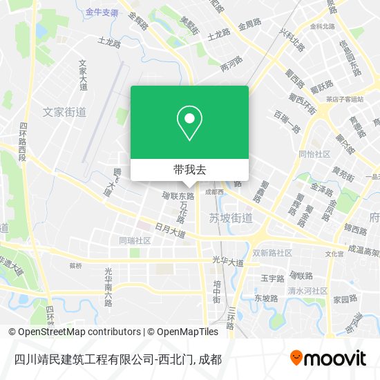 四川靖民建筑工程有限公司-西北门地图