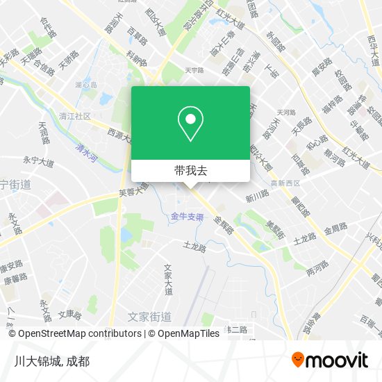 川大锦城地图