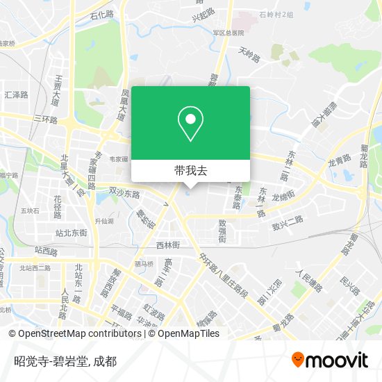 昭觉寺-碧岩堂地图