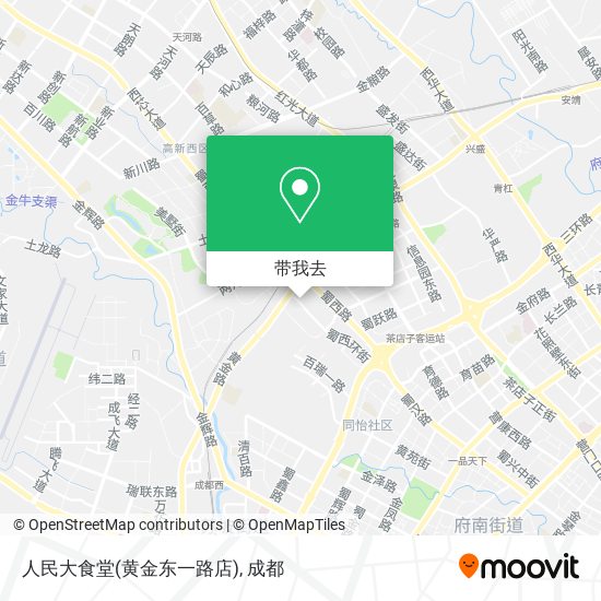 人民大食堂(黄金东一路店)地图