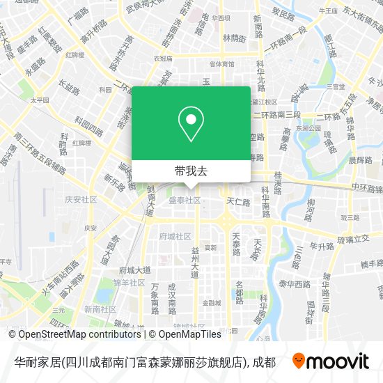 华耐家居(四川成都南门富森蒙娜丽莎旗舰店)地图