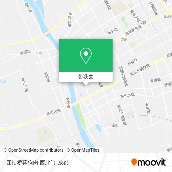 团结桥蒋狗肉-西北门地图