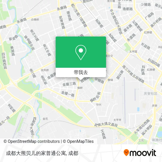 成都大熊贝儿的家普通公寓地图