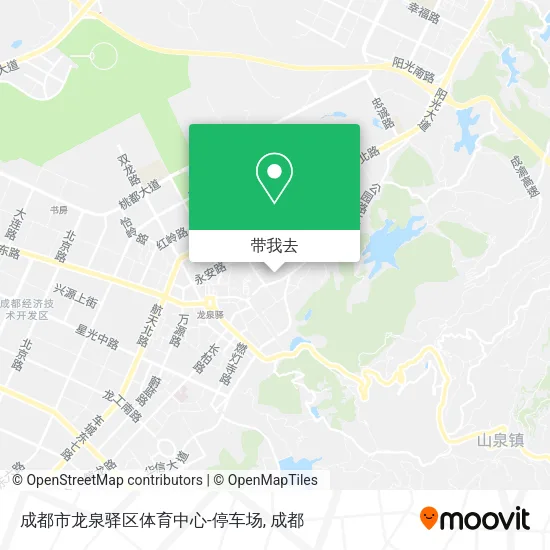 成都市龙泉驿区体育中心-停车场地图