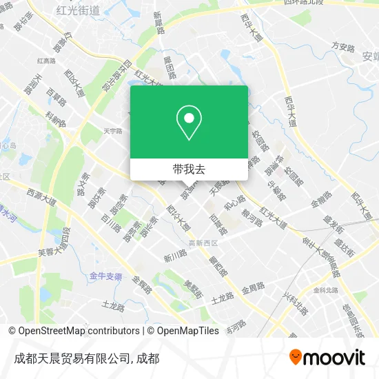 成都天晨贸易有限公司地图