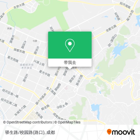 驿生路/校园路(路口)地图