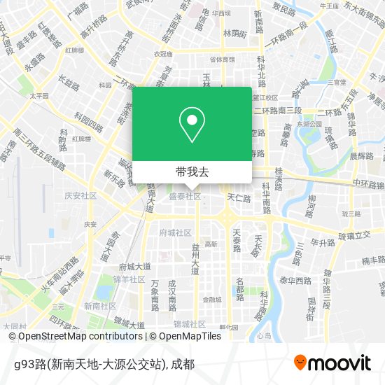 g93路(新南天地-大源公交站)地图