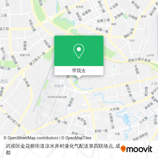 武侯区金花桥街道凉水井村液化气配送第四联络点地图