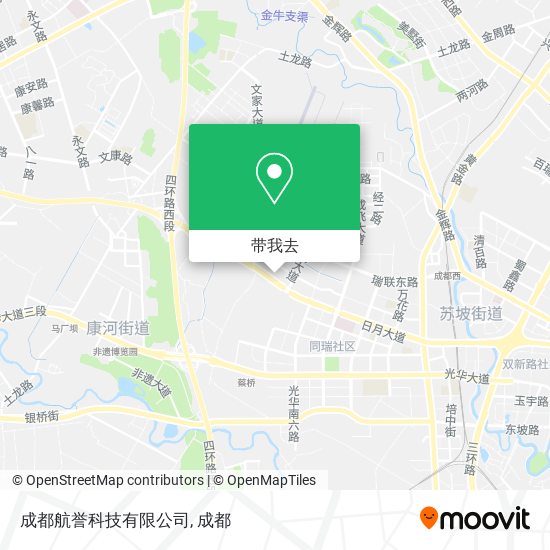 成都航誉科技有限公司地图