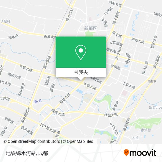 地铁锦水河站地图