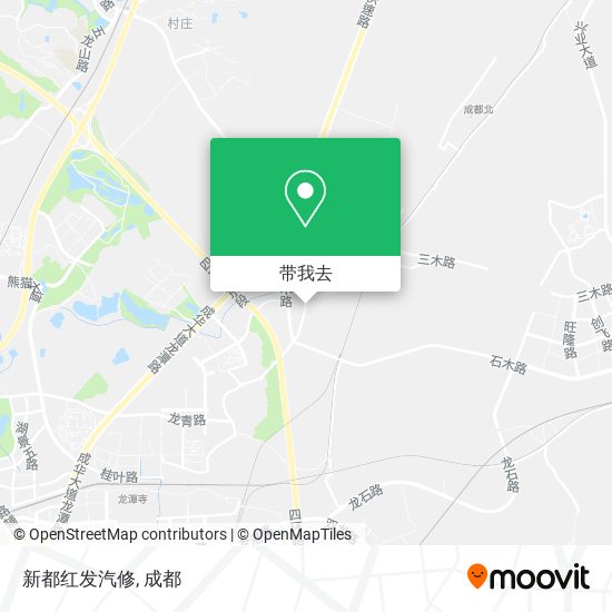 新都红发汽修地图