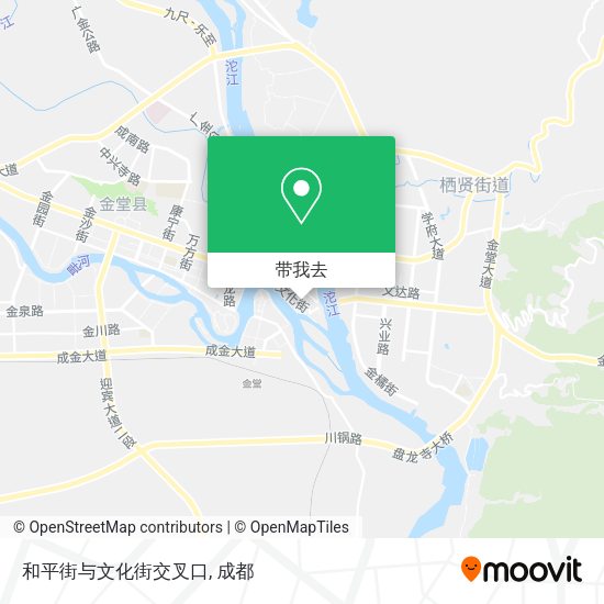 和平街与文化街交叉口地图