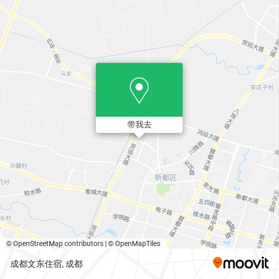 成都文东住宿地图