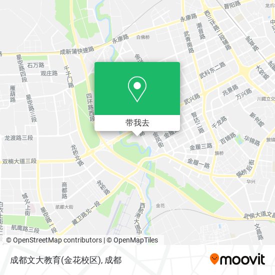成都文大教育(金花校区)地图