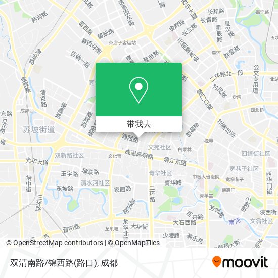 双清南路/锦西路(路口)地图