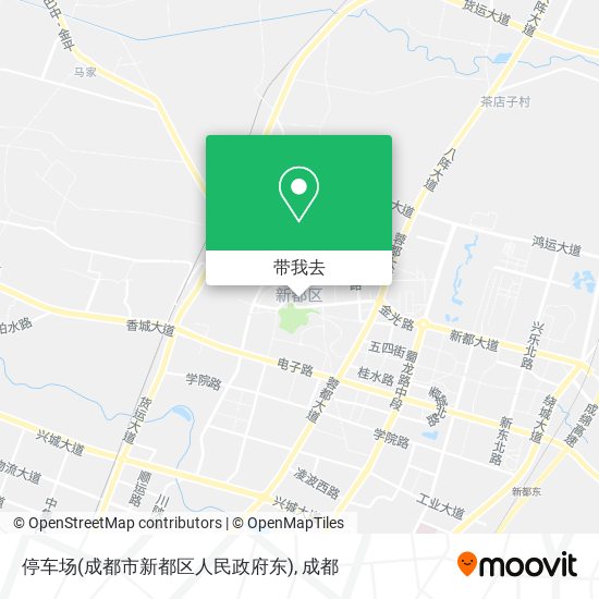 停车场(成都市新都区人民政府东)地图