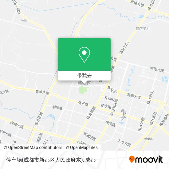 停车场(成都市新都区人民政府东)地图