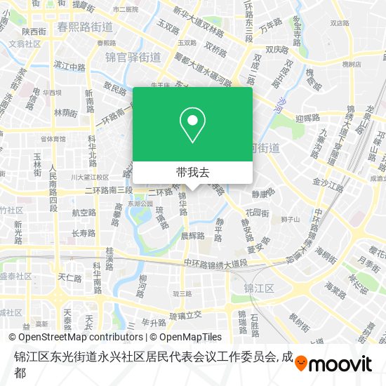 锦江区东光街道永兴社区居民代表会议工作委员会地图