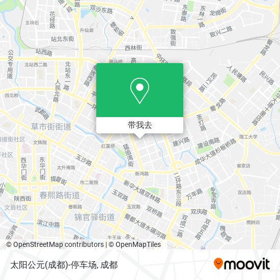 太阳公元(成都)-停车场地图