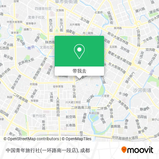 中国青年旅行社(一环路南一段店)地图