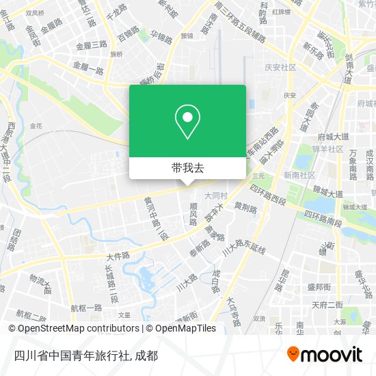 四川省中国青年旅行社地图
