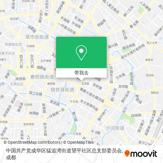 中国共产党成华区猛追湾街道望平社区总支部委员会地图