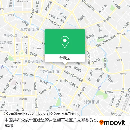中国共产党成华区猛追湾街道望平社区总支部委员会地图