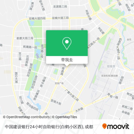 中国建设银行24小时自助银行(白鹤小区西)地图