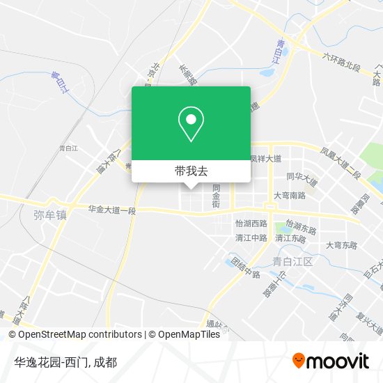 华逸花园-西门地图
