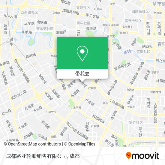 成都路亚轮胎销售有限公司地图
