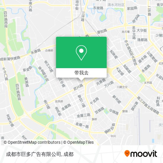 成都市巨多广告有限公司地图