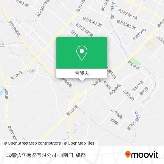 成都弘立橡胶有限公司-西南门地图